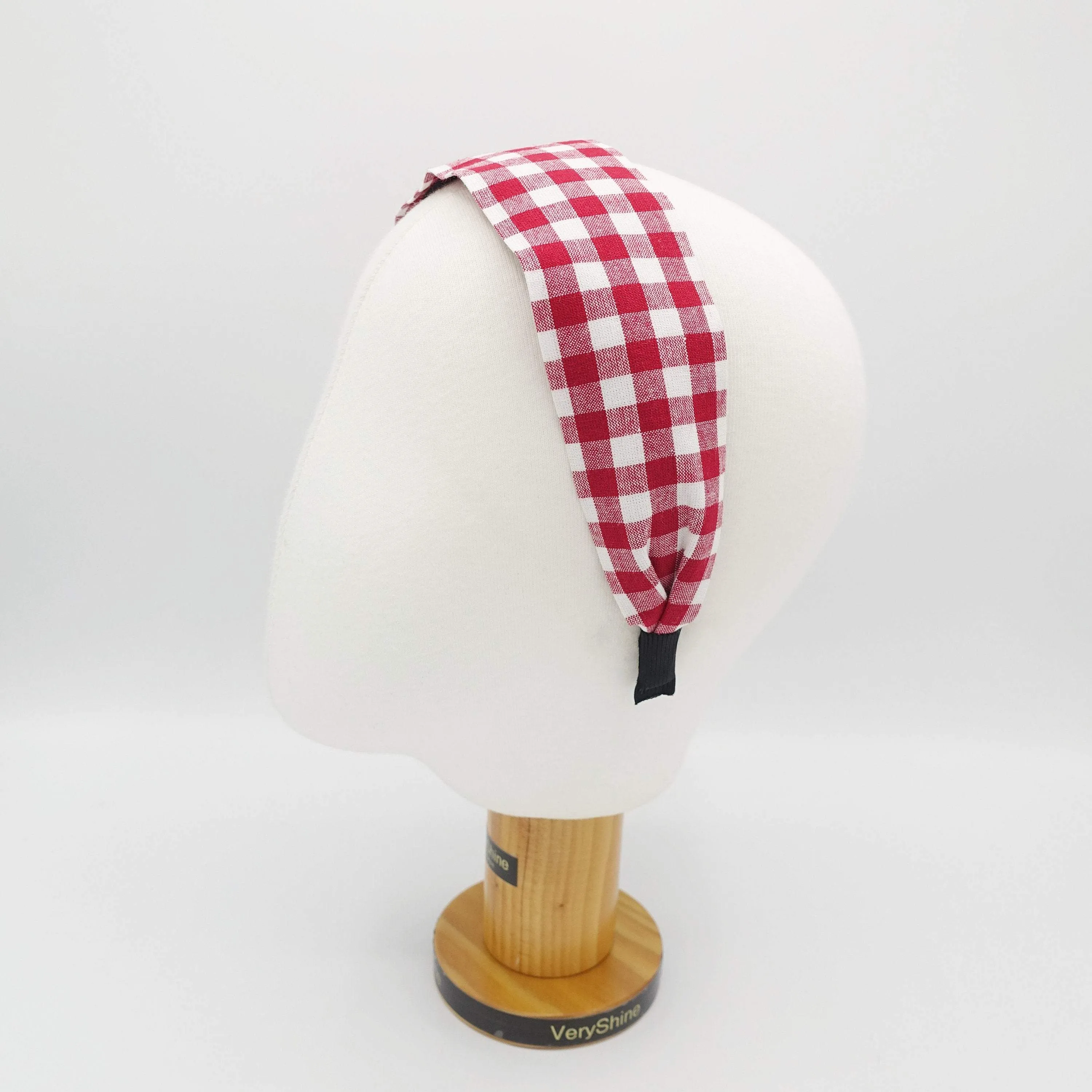 gingham headband plain hairband causal hair accessory for women