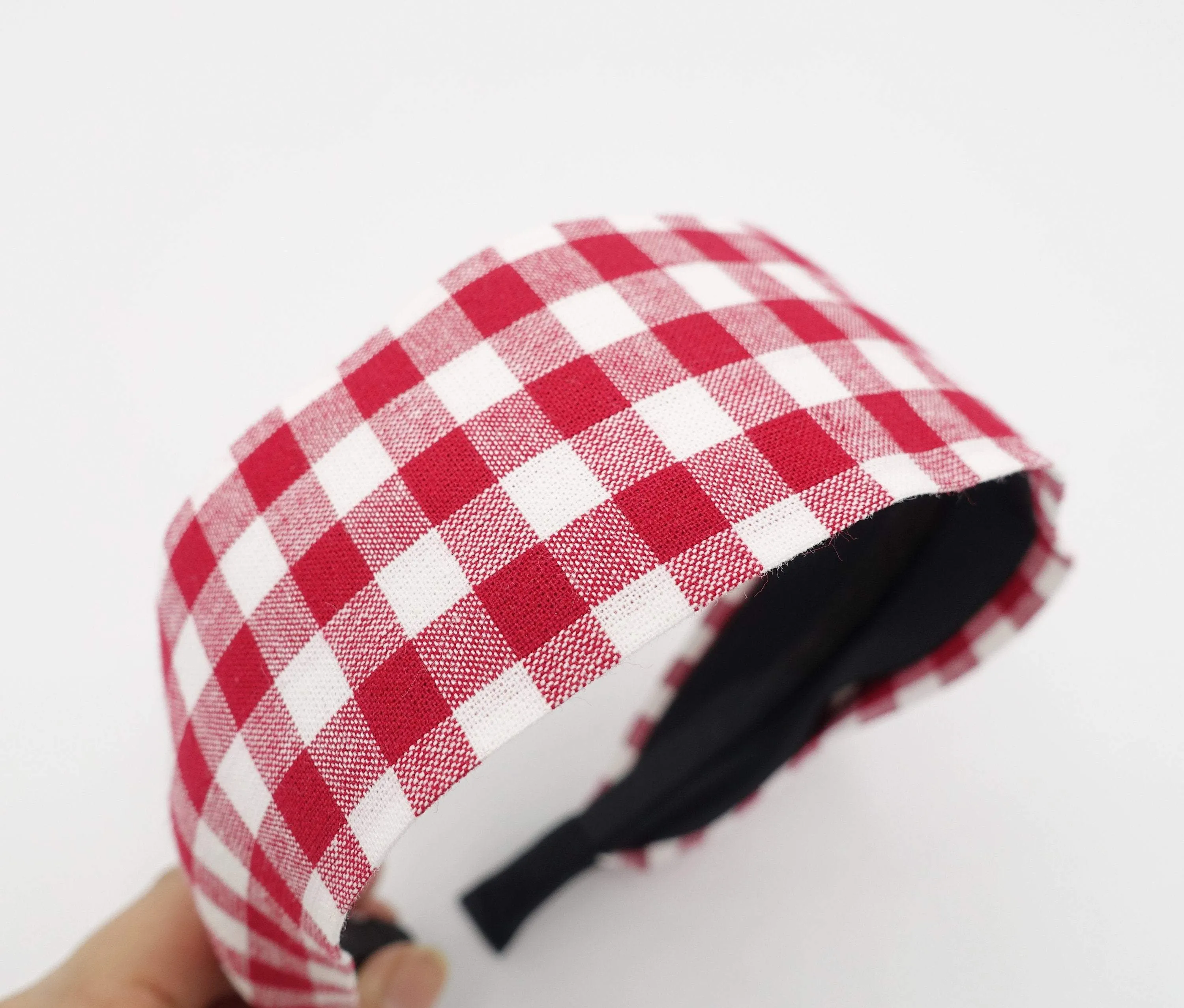 gingham headband plain hairband causal hair accessory for women