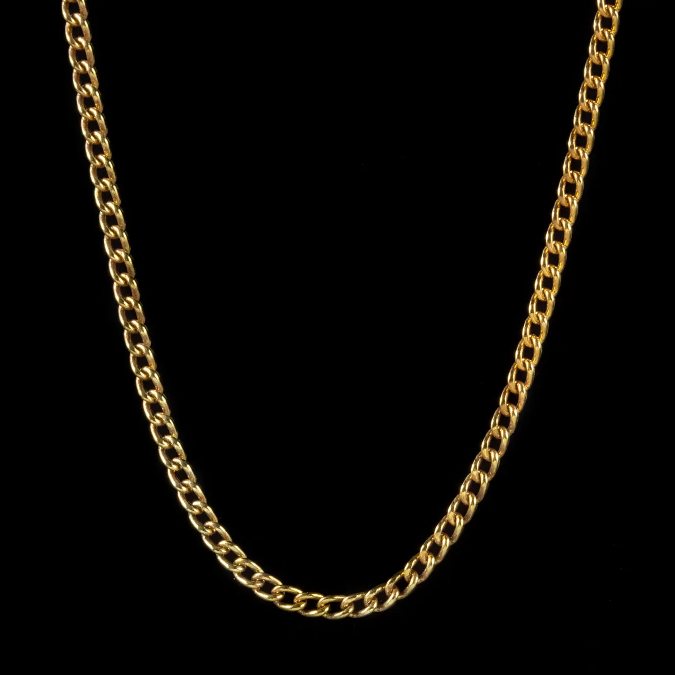 Gold Chain Sterling Silver 18ct Gold Gilt