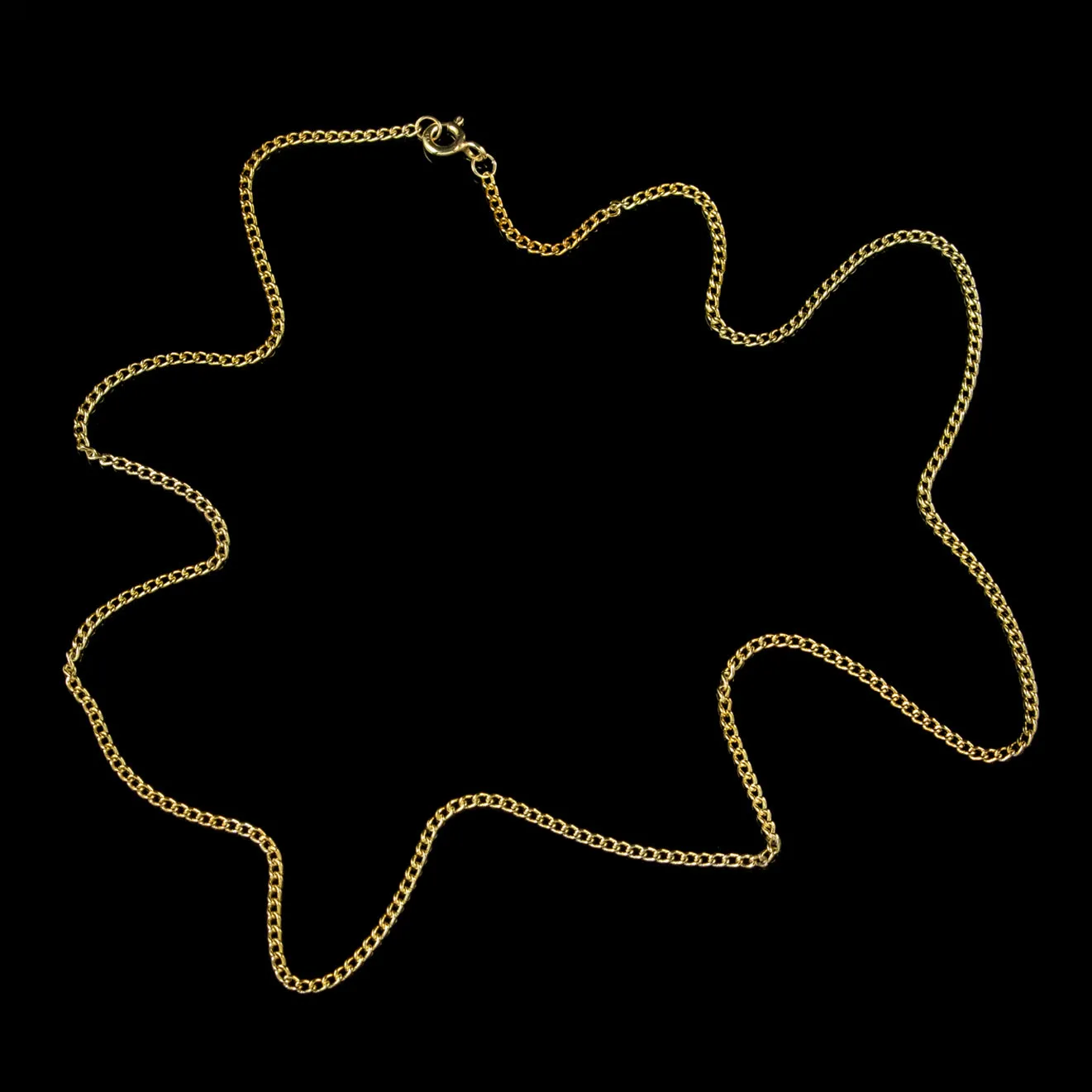 Gold Chain Sterling Silver 18ct Gold Gilt