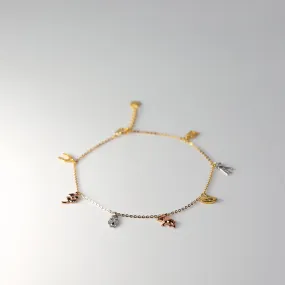 Gold Tiny Lucky Charm Bracelet Model-AB0550