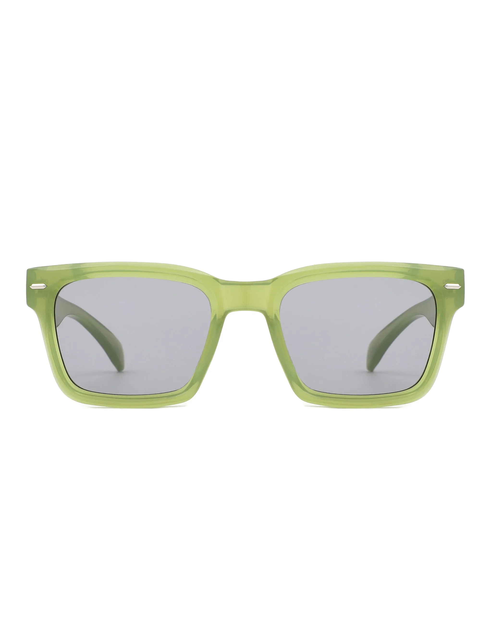 Greuqua - Vintage Square Flat-Top Sunglasses