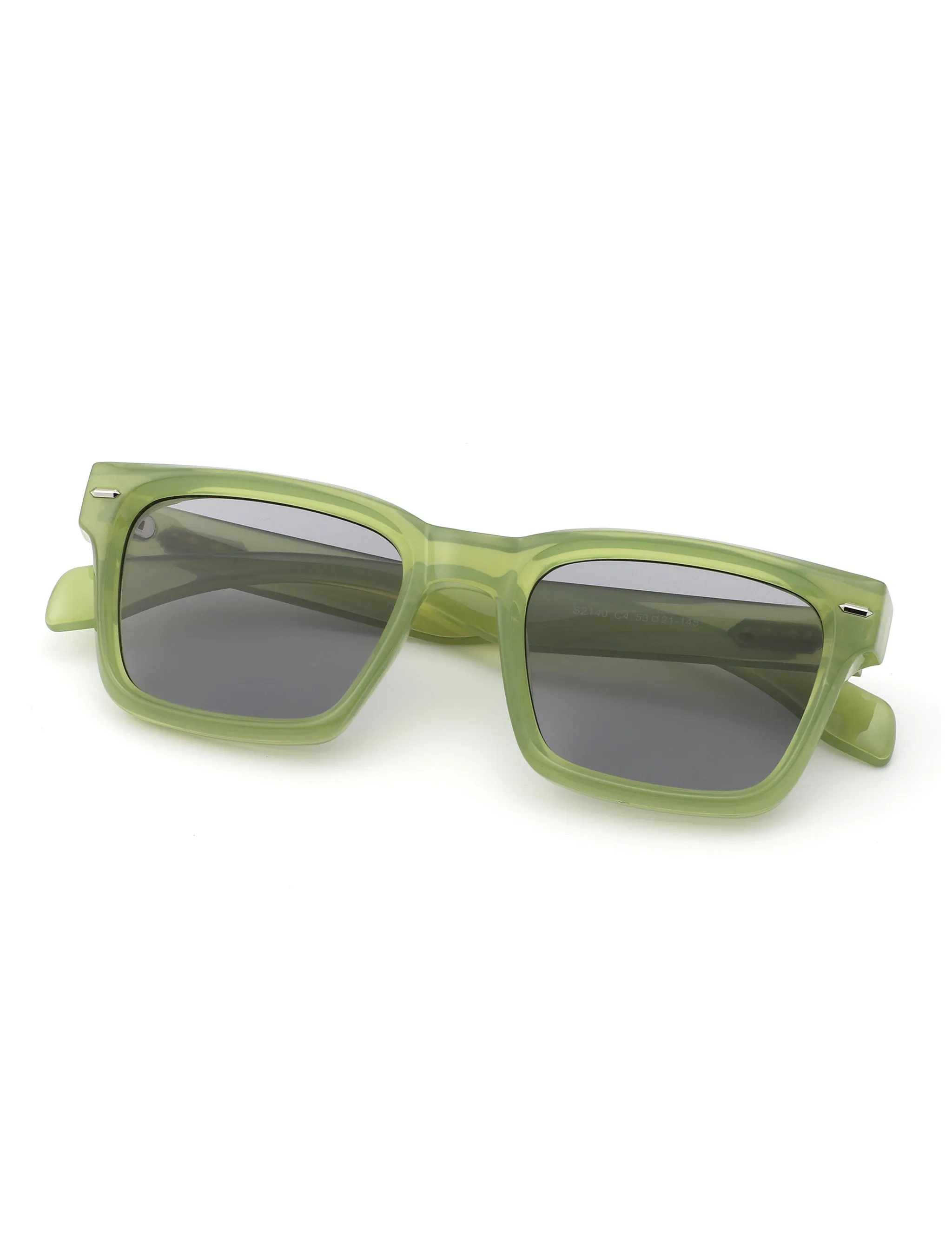 Greuqua - Vintage Square Flat-Top Sunglasses