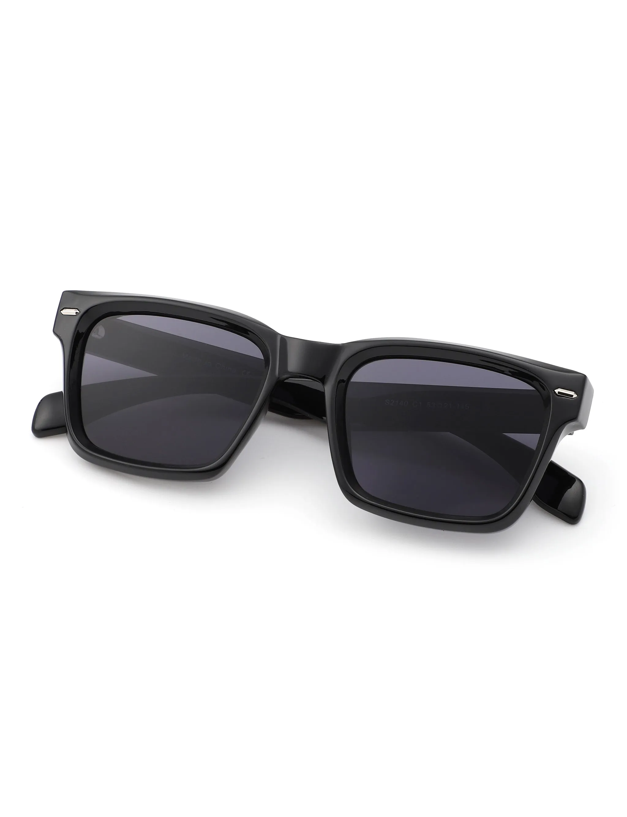 Greuqua - Vintage Square Flat-Top Sunglasses