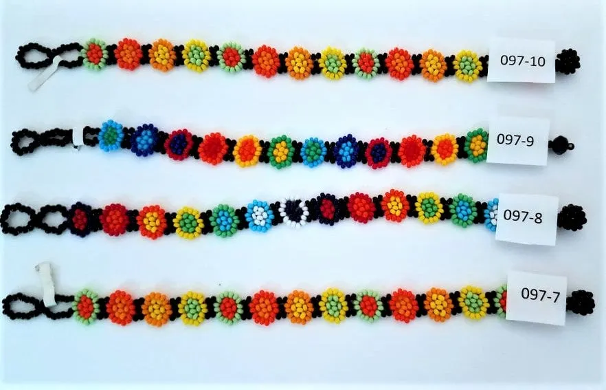 Handmade Beaded Bracelet-Small Flowers