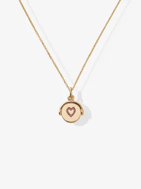 Heart Spinner Necklace