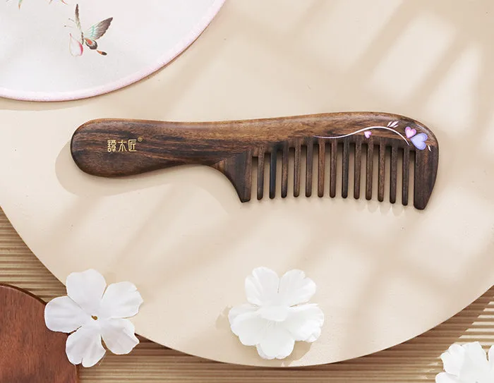 Hearts & Dewdrops Hair Comb