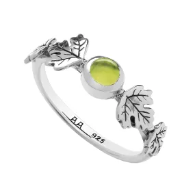 HEDERA - Peridot & Sterling Silver Ring