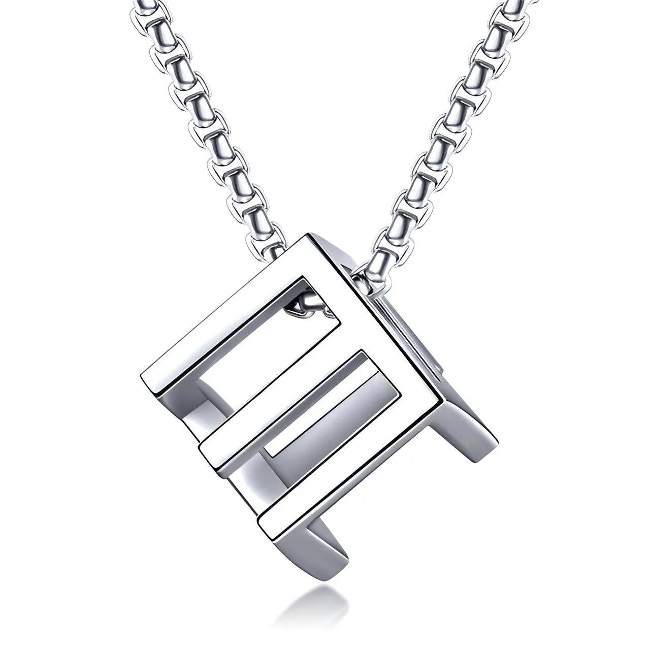 Hollow Cube Necklace