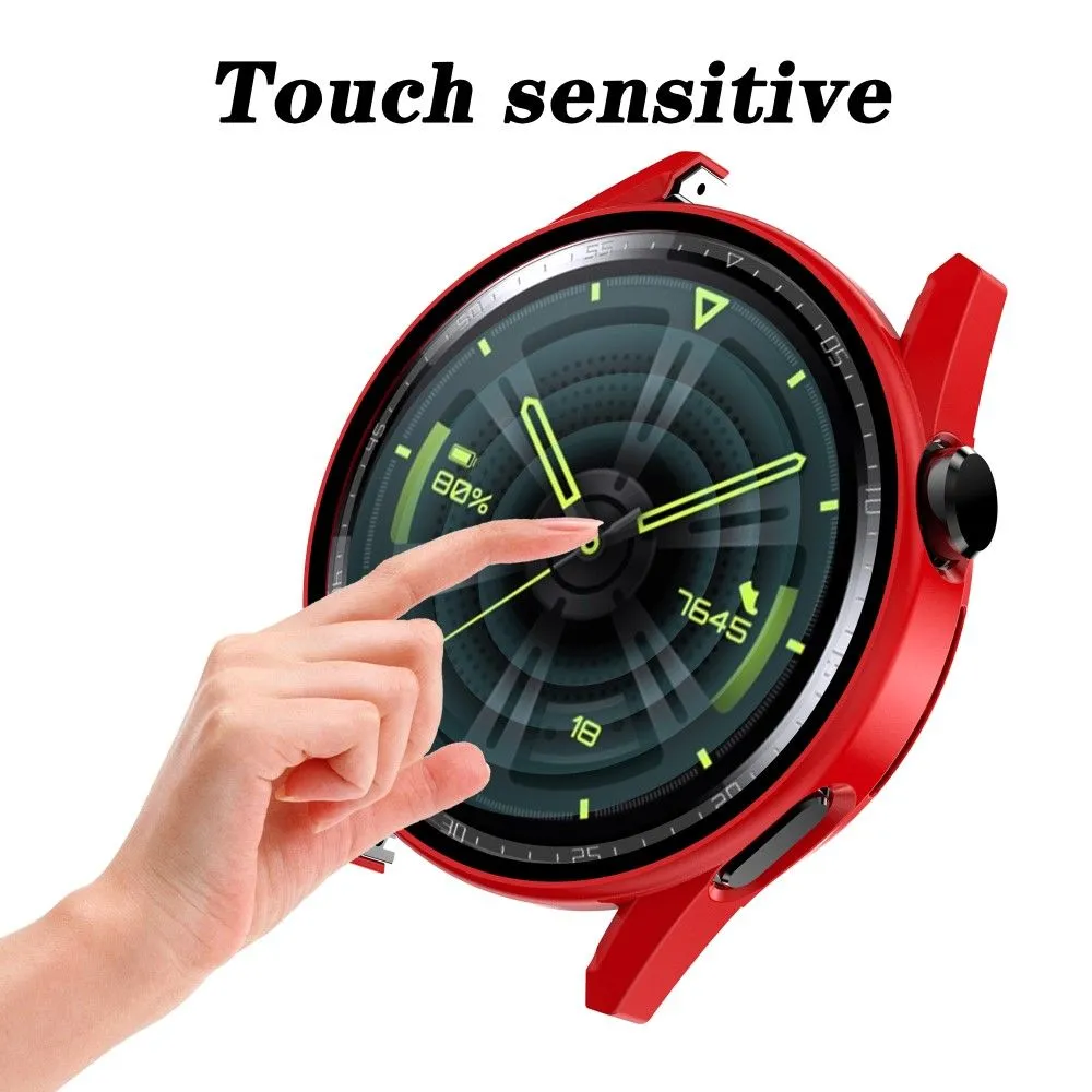 Huawei Watch GT 3 (46mm) electroplating frame with tempered glass - Red