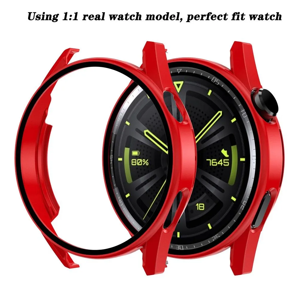 Huawei Watch GT 3 (46mm) electroplating frame with tempered glass - Red