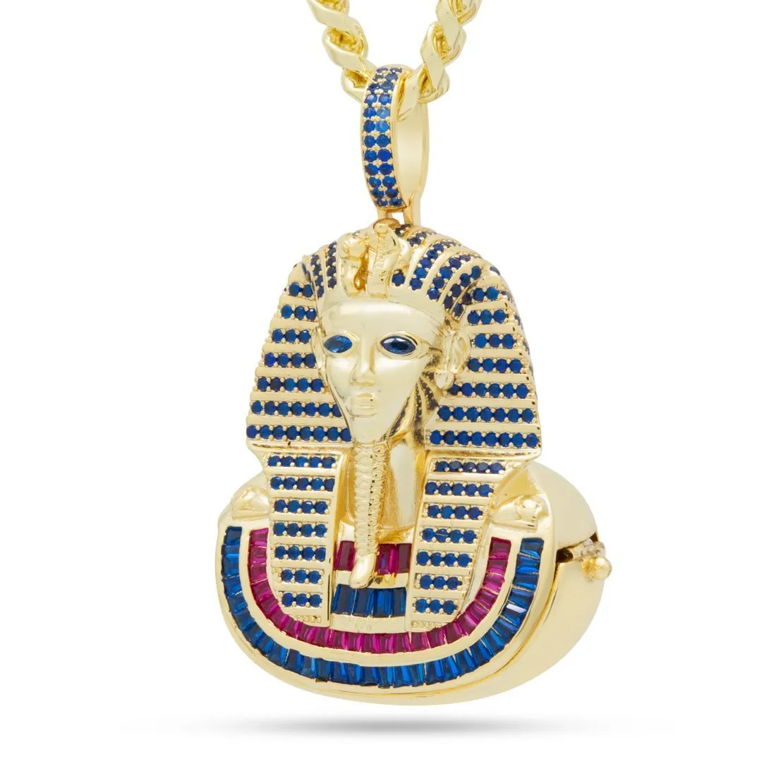 Iced Secret Stash King Tut Necklace