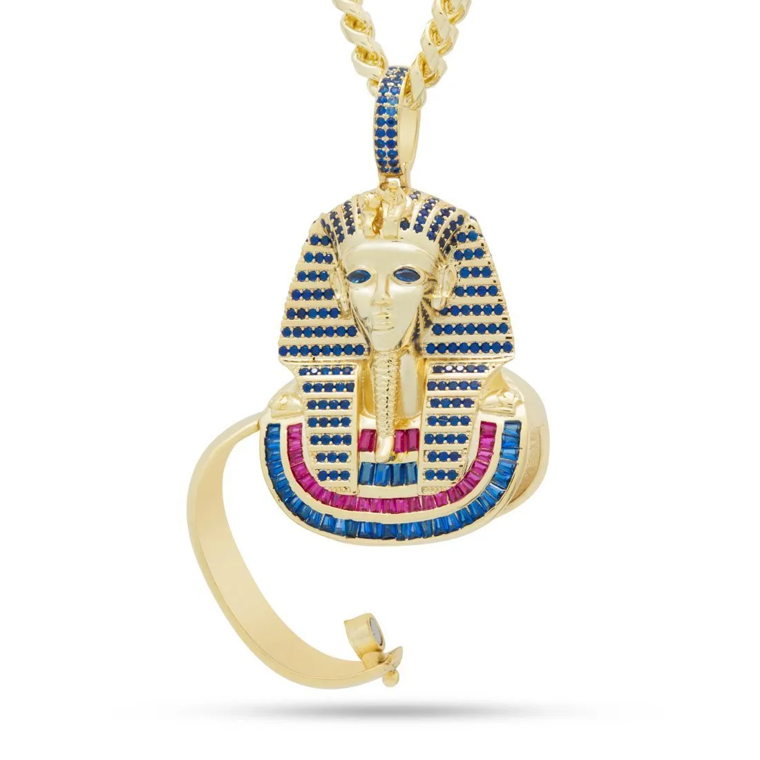 Iced Secret Stash King Tut Necklace