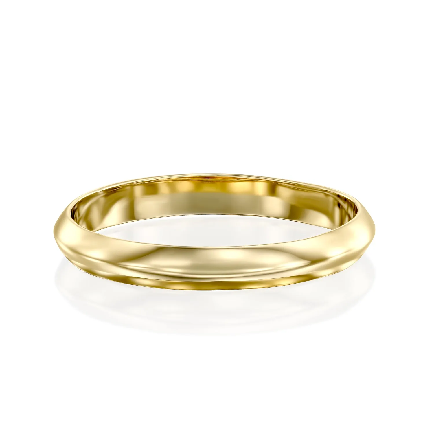 Jodie Gold Wedding Band - 3mm