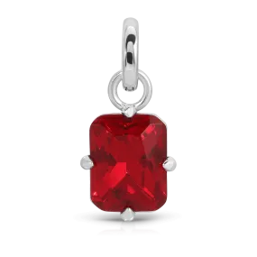 July Ruby Birthstone Charm - Emerald