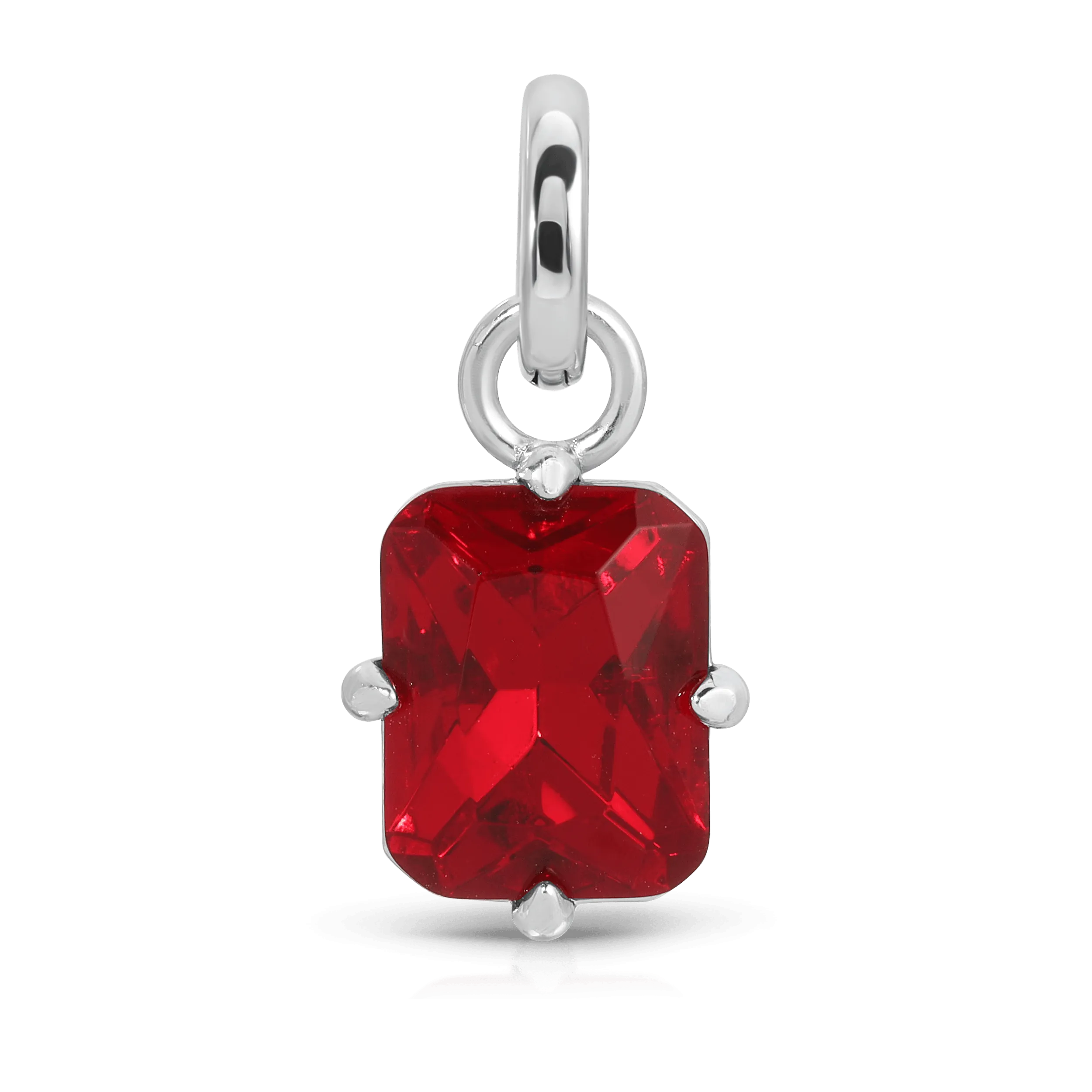 July Ruby Birthstone Charm - Emerald