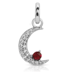 July Ruby Birthstone Charm - Moon (Rewards Store)