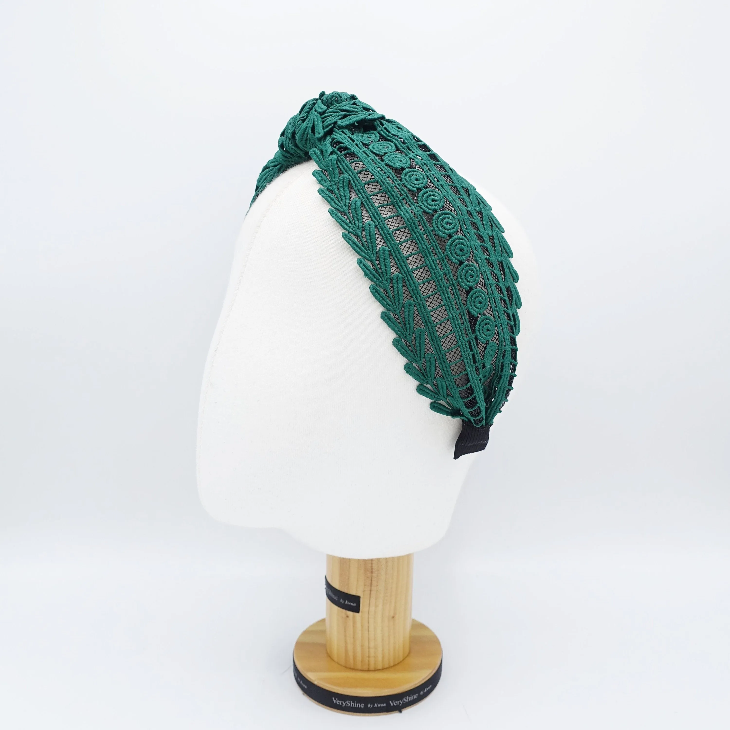 knotted mesh herringbone headband translucent hairband