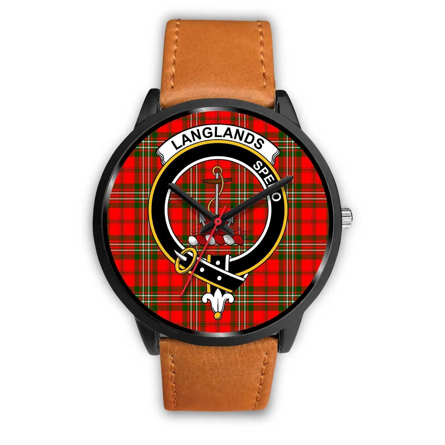 Langlands Clan Badge Tartan Black Watch