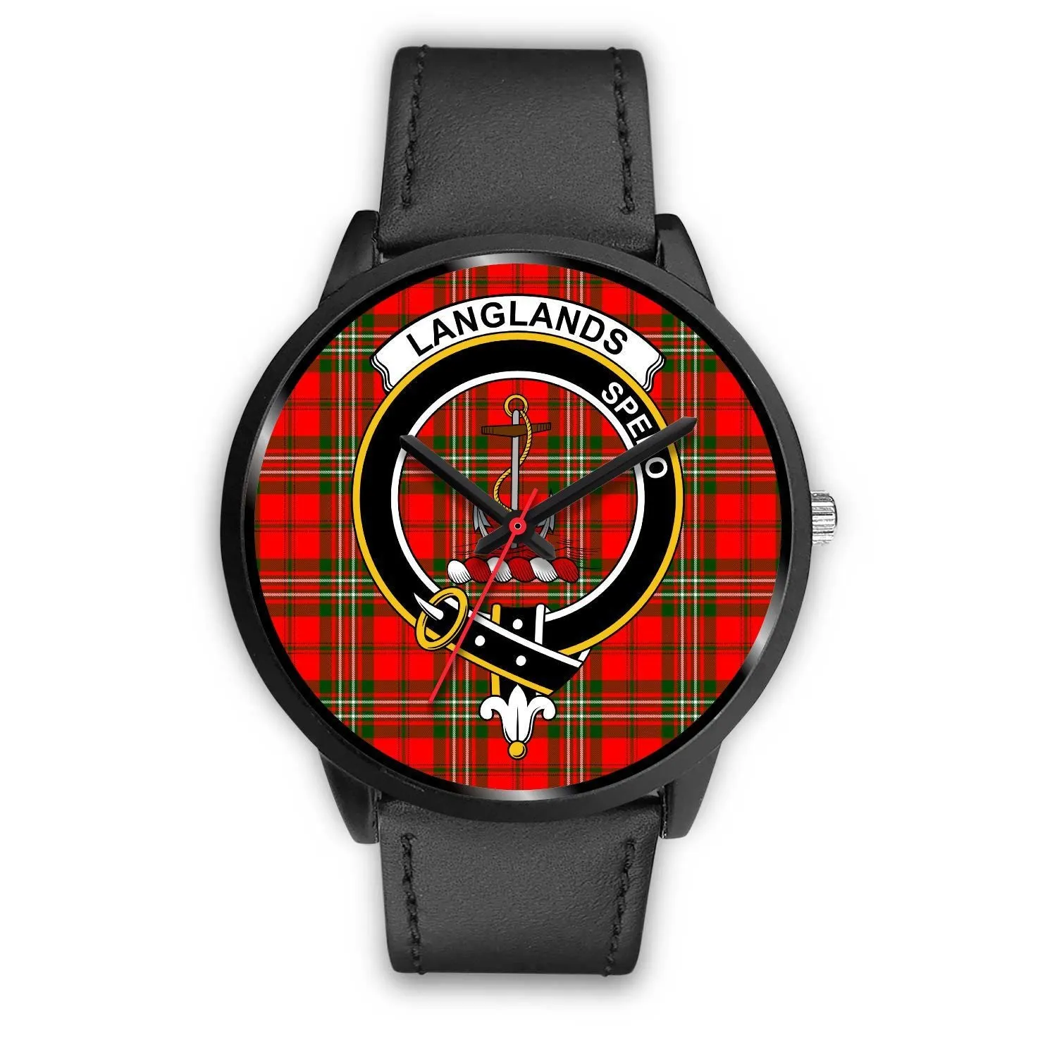 Langlands Clan Badge Tartan Black Watch