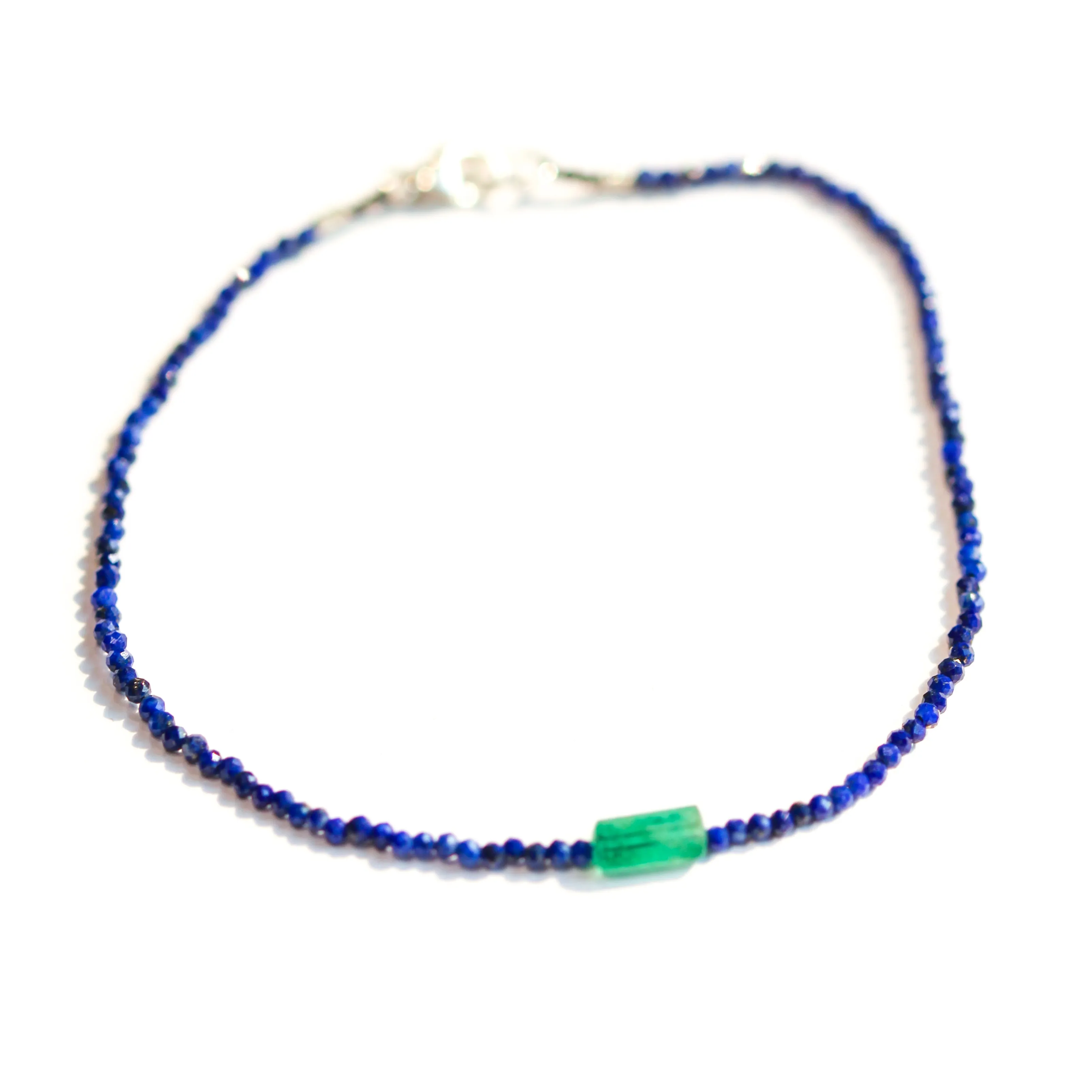 Lapis & Emerald Bracelet No. 105