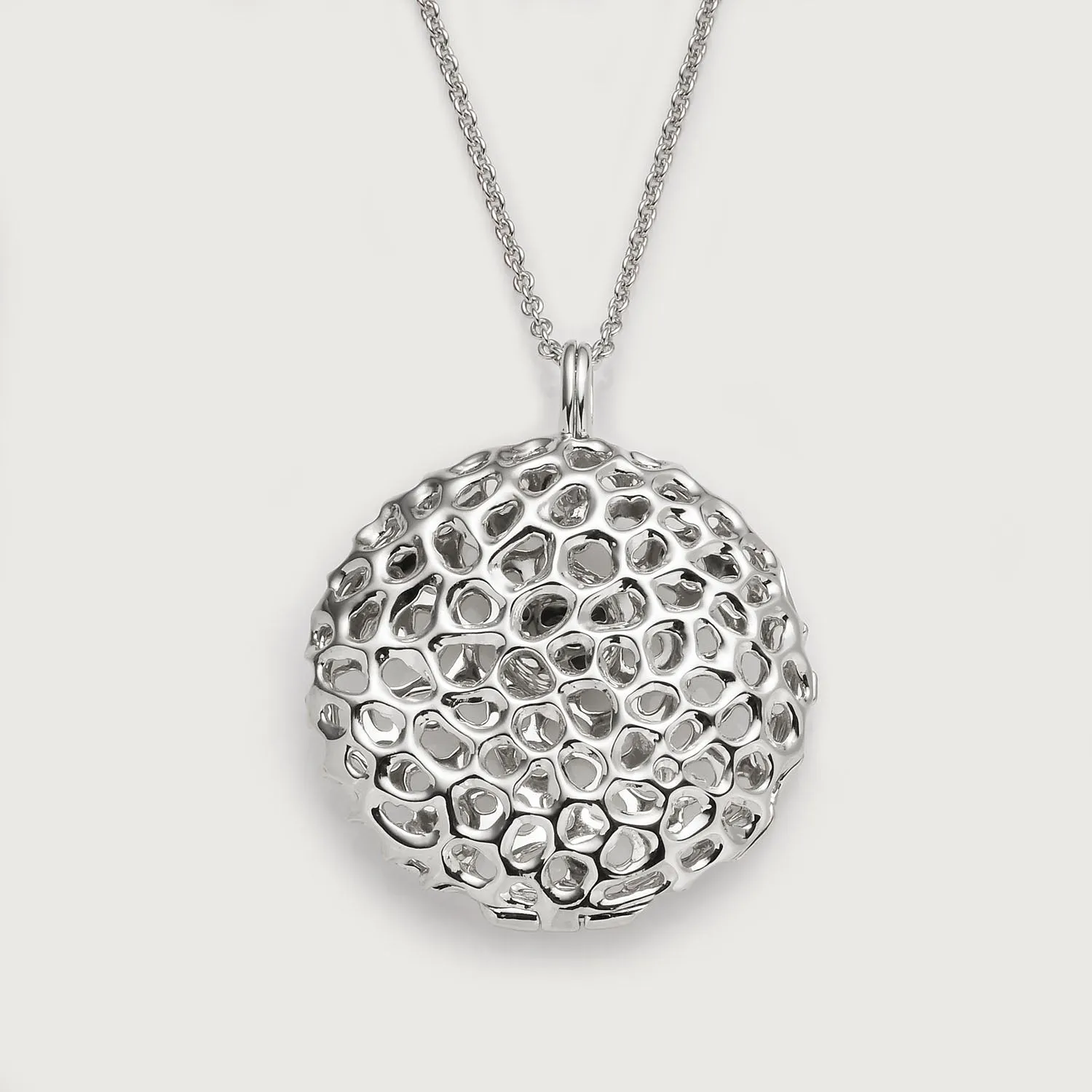 Lattice Disc Pendant with FREE Chain