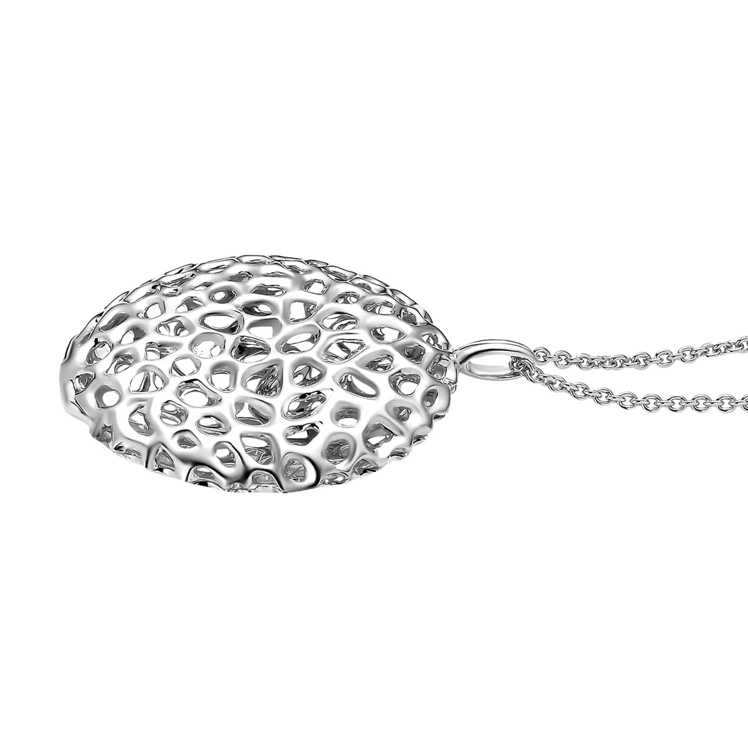 Lattice Disc Pendant with FREE Chain