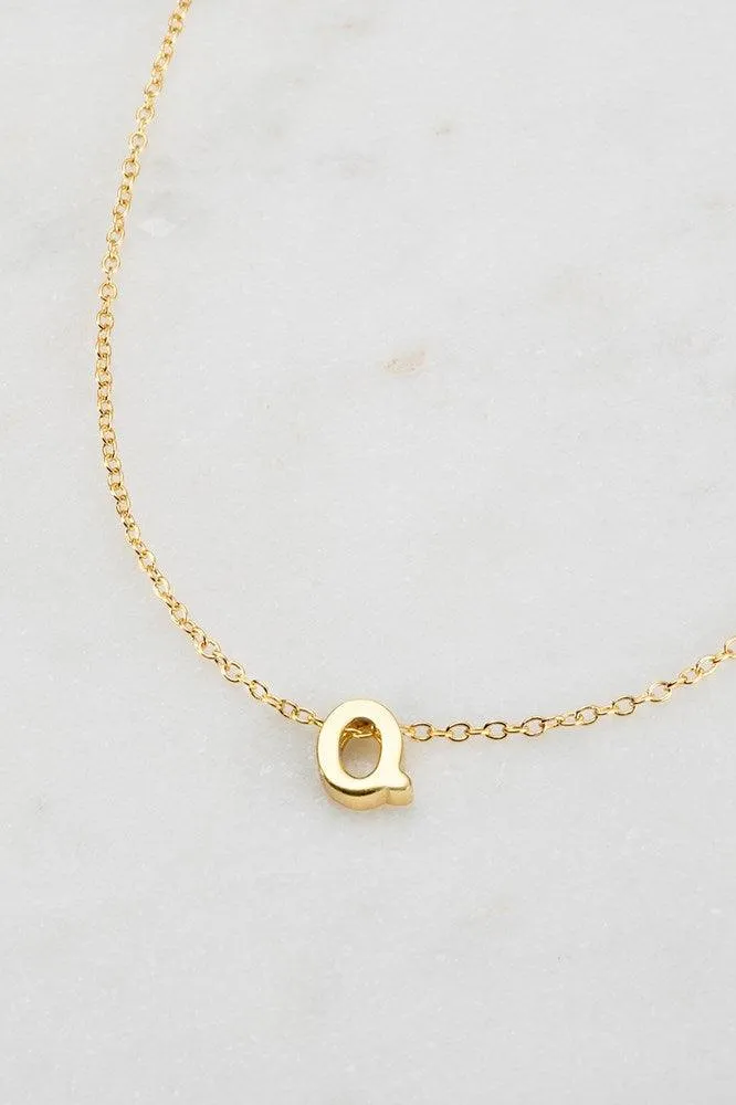 Letter Necklace Q