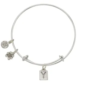 Letter Y Charm Bangle Bracelet