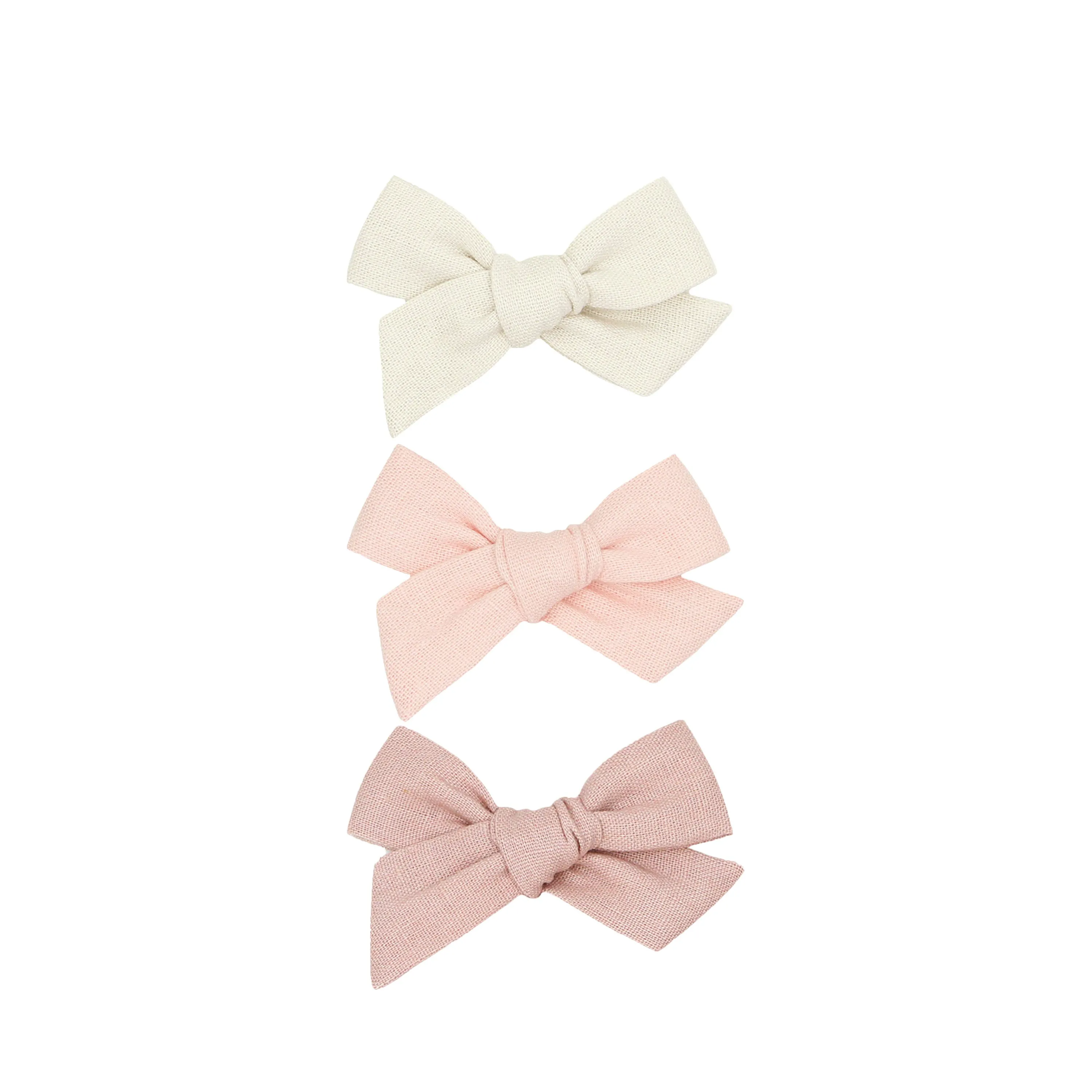 Linen Bow 3 Pack: Ballet Clips