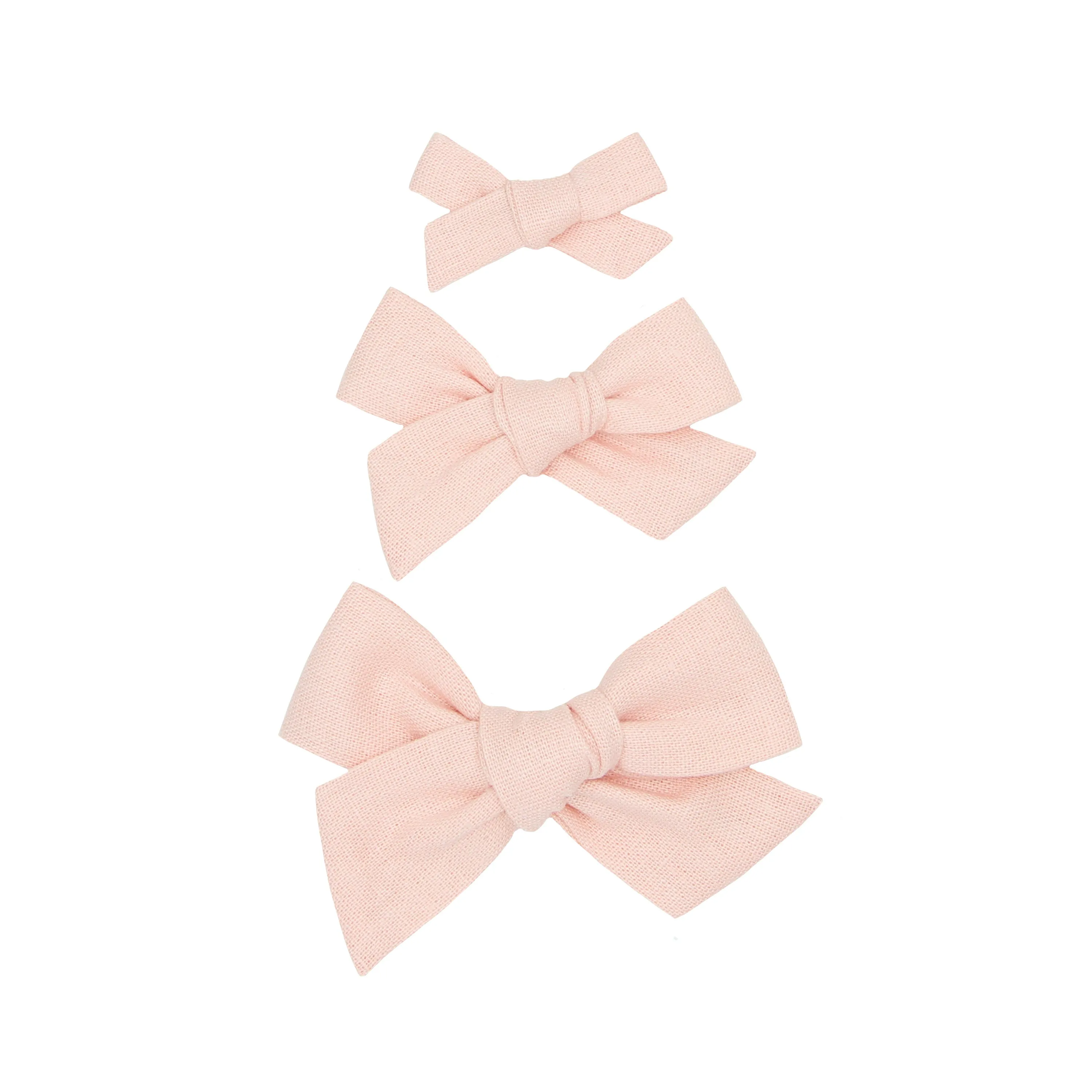 Linen Bow 3 Pack: Ballet Clips