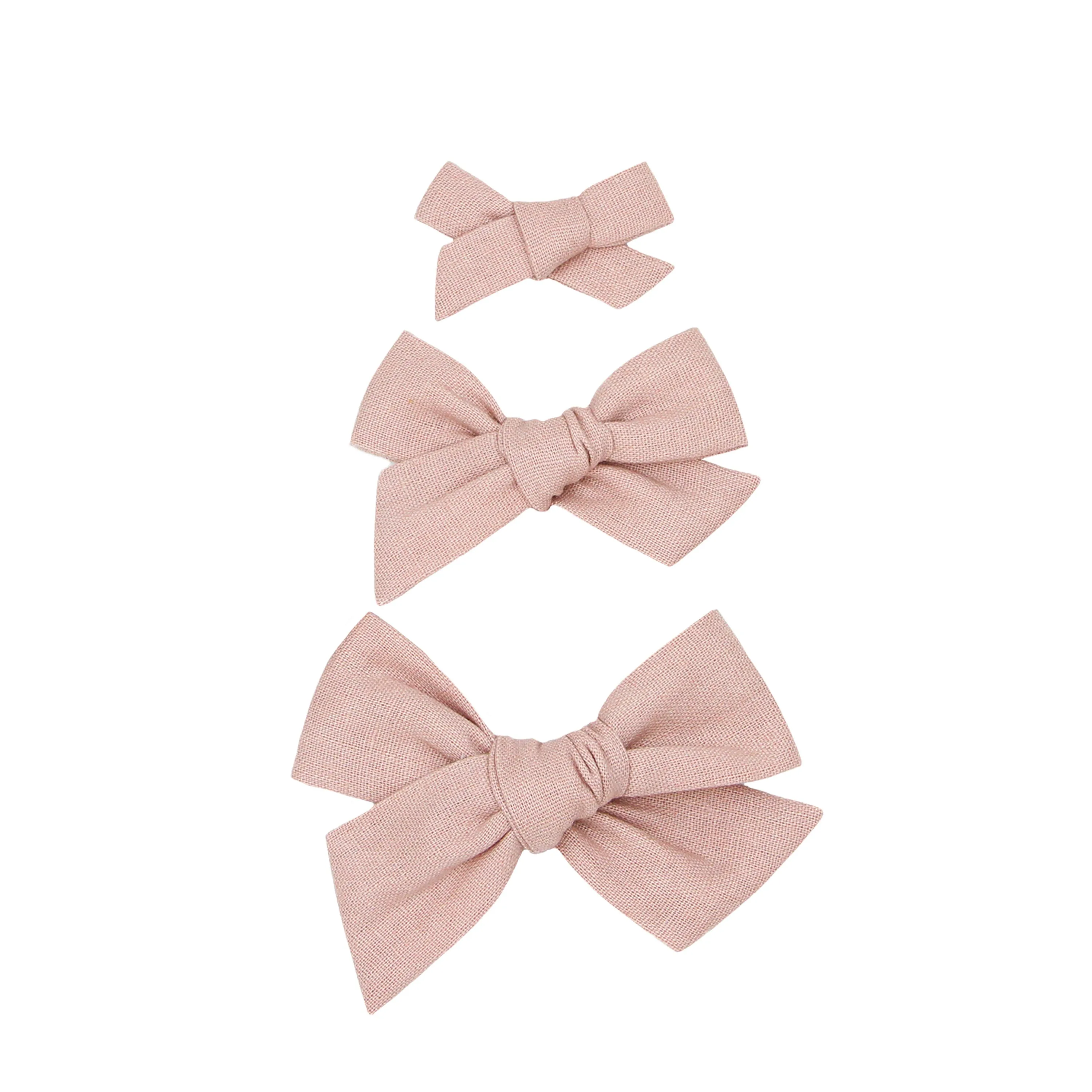 Linen Bow 3 Pack: Ballet Clips