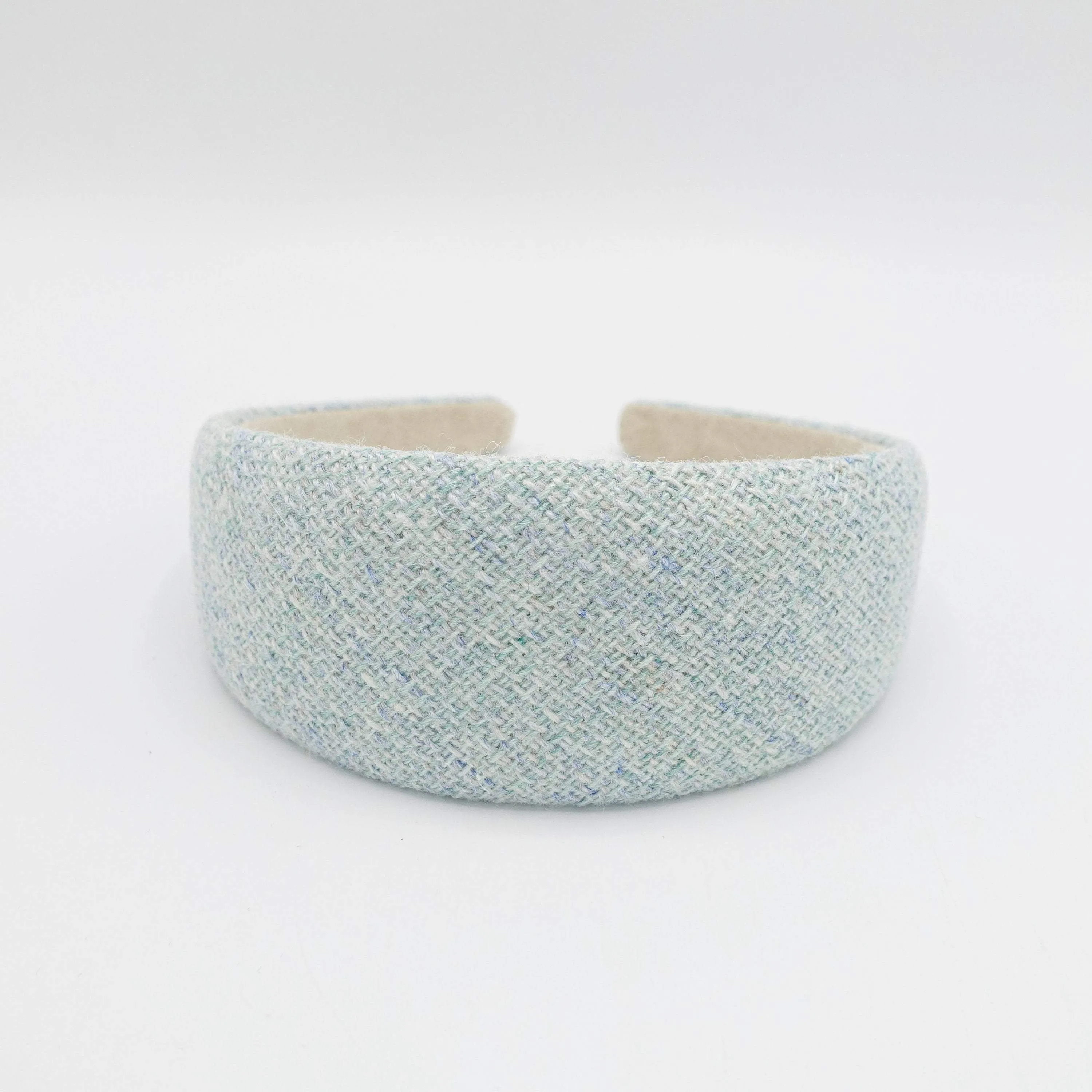 linen padded headband wide hairband for women