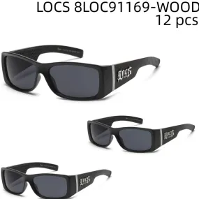 LOCS Wholesale Sunglasses 8LOC91169-WOOD