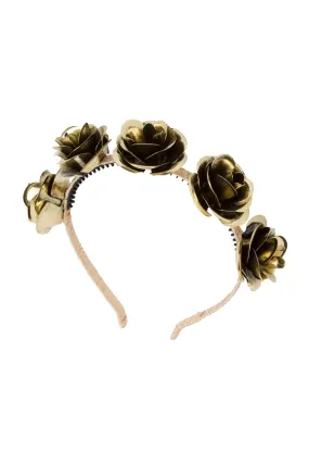 Lonely Roses Headband - Gold