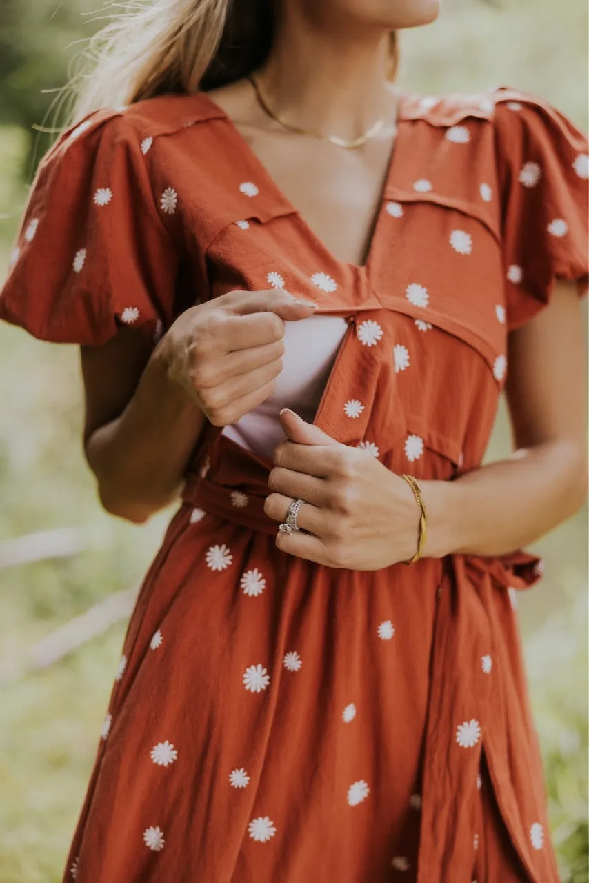 Lorelei Embroidered MOM Dress