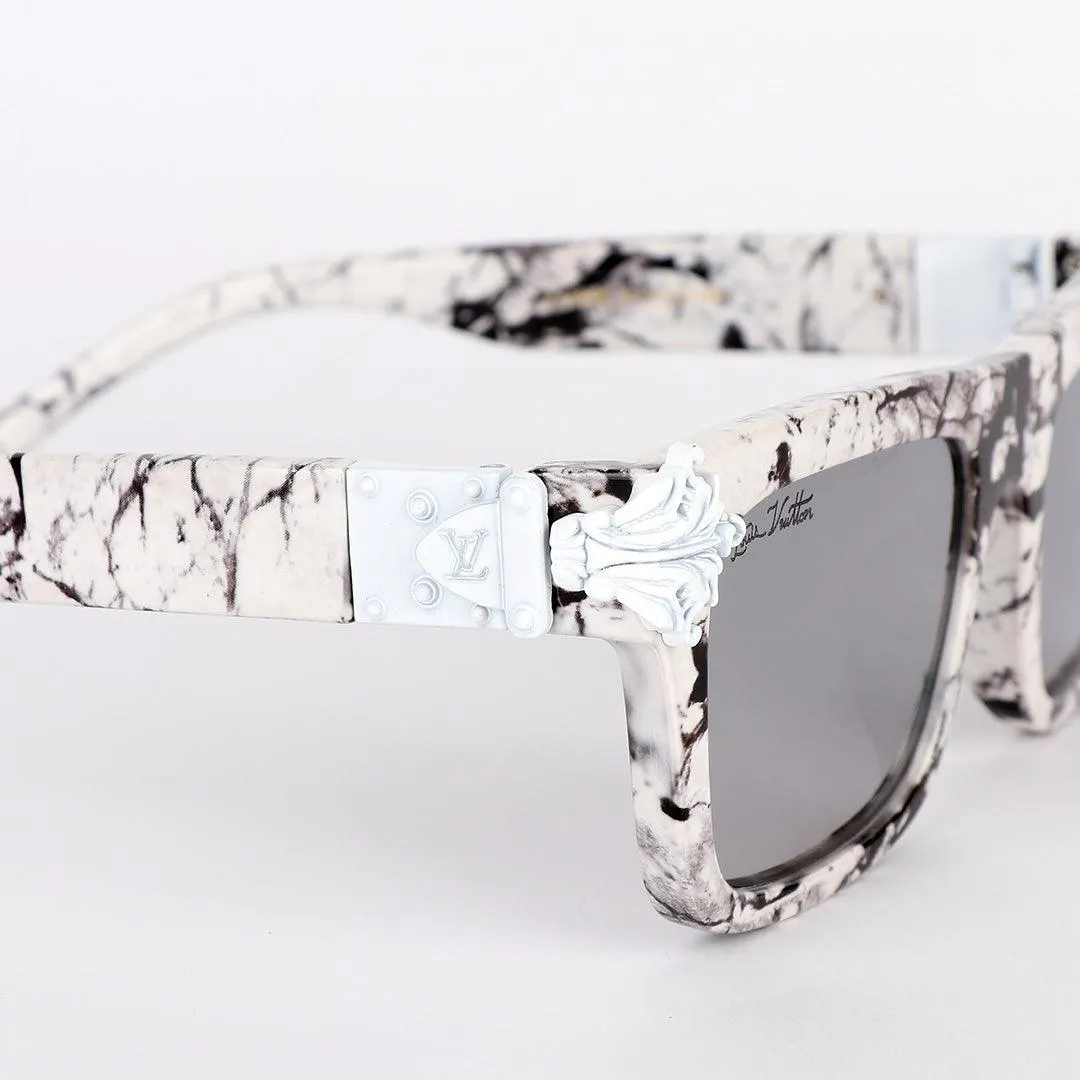 Louis Vuitton Classic Summer Square Black And White Sunglasses