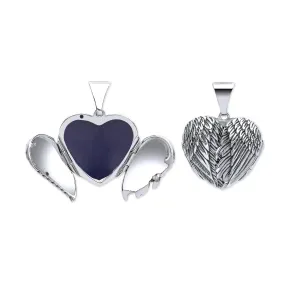 Love Heart Shaped 925 Sterling Silver Locket Pendant Necklace