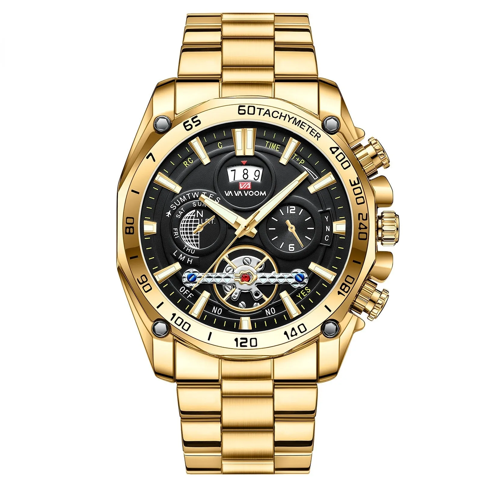 Luminous Trendy Student Watches Men's Tourbillon Non-Automatic Mechanical Watch