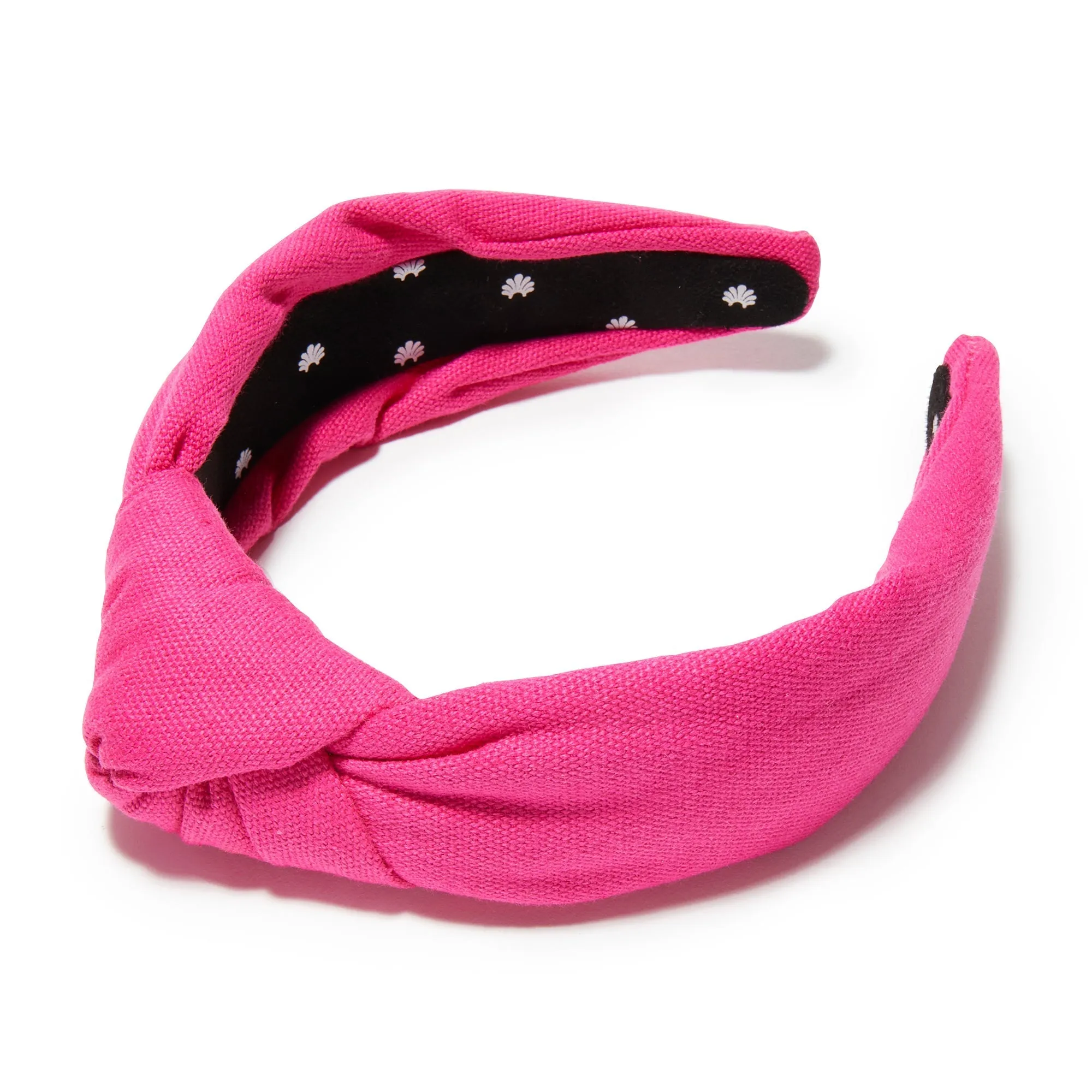 MAGENTA WOVEN KNOTTED HEADBAND