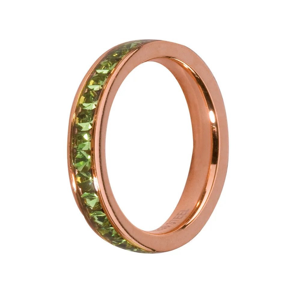 MelanO Jewelled Ring – Peridot/RG