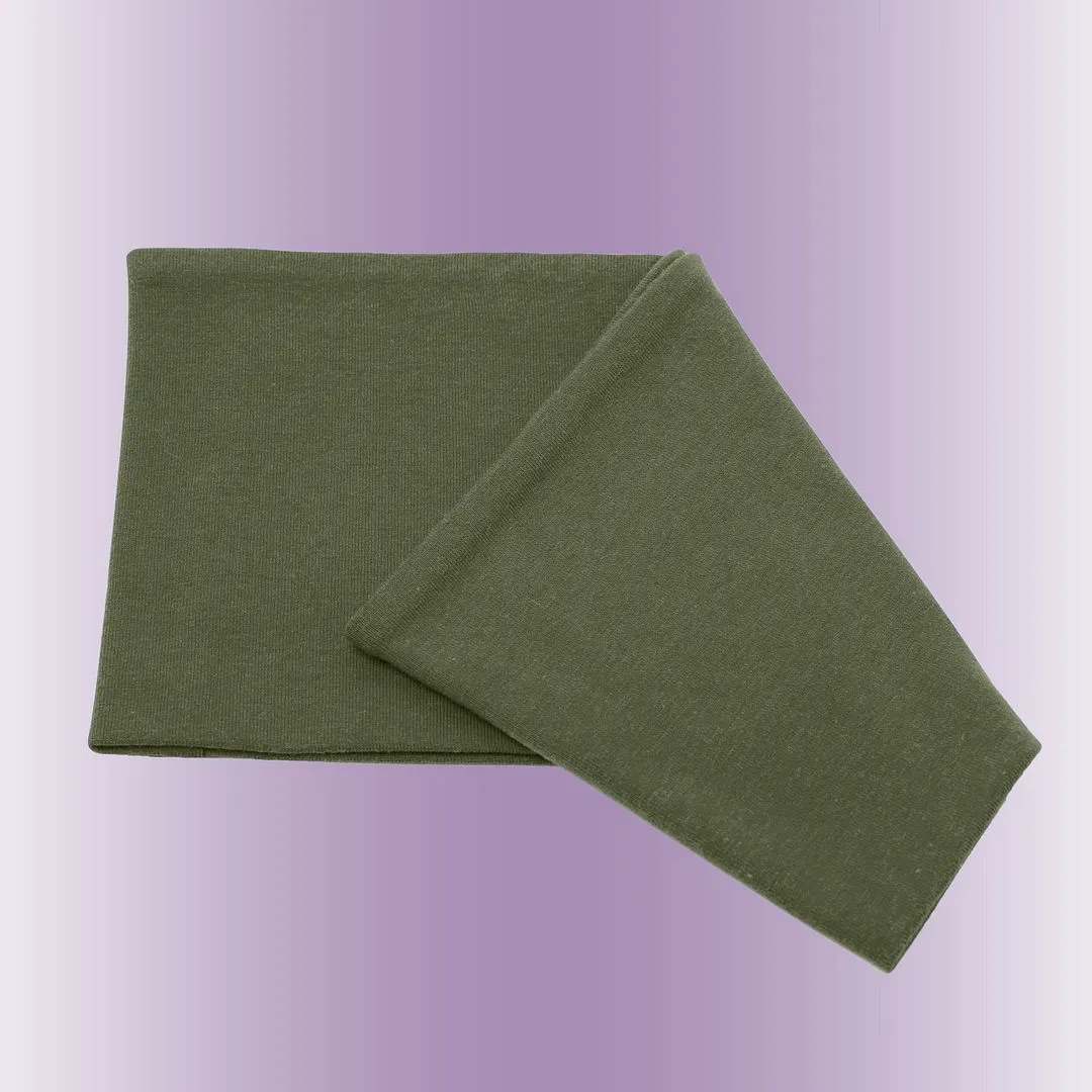 Men's Headbands Cotton Jersey 5" Wide Sports Fitness Yoga Made in the USA Olive