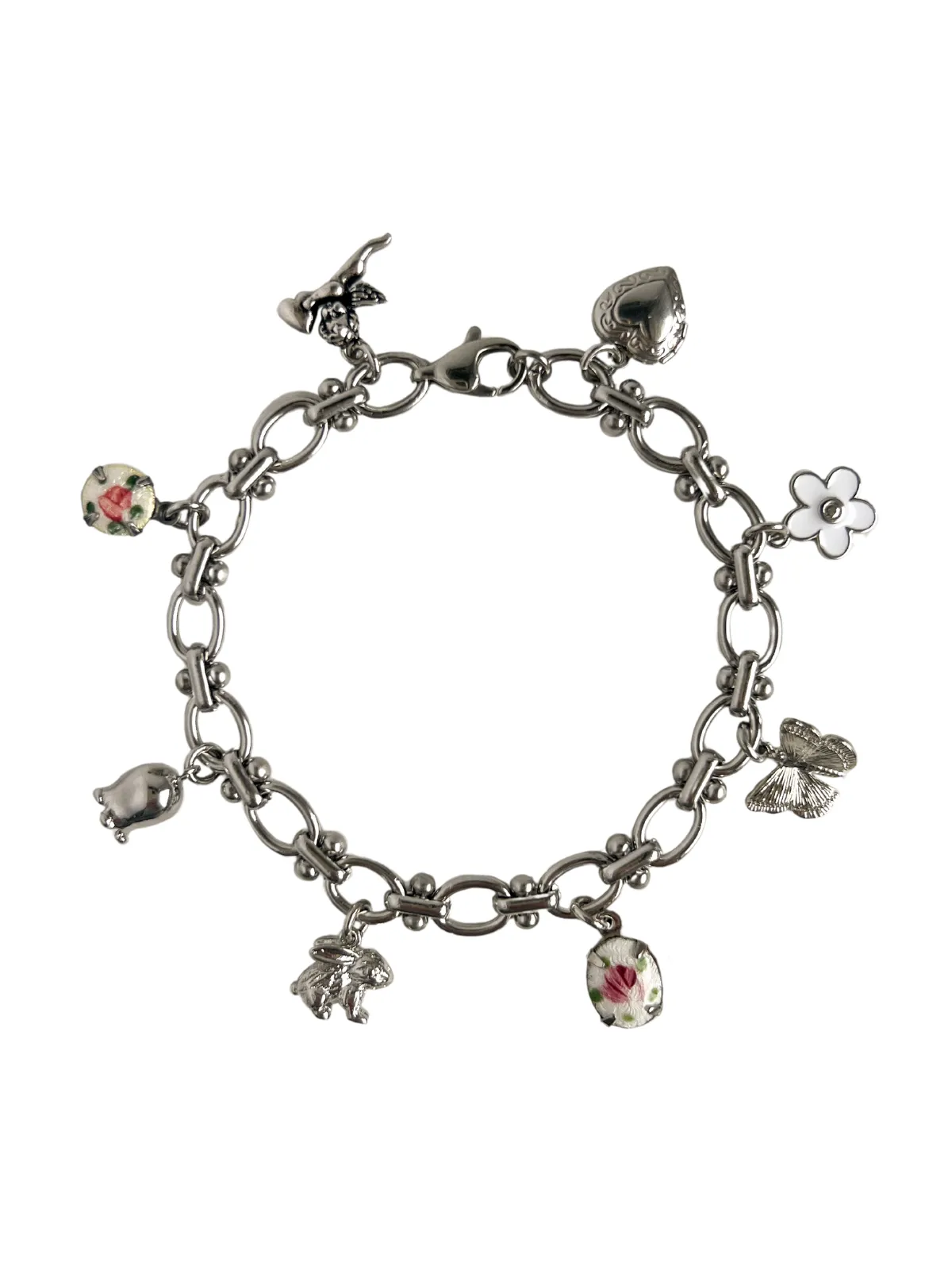 Mila Silver Charm Bracelet