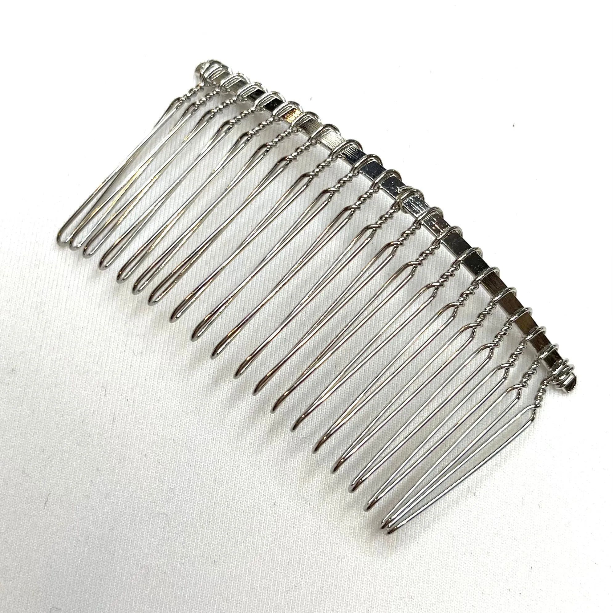 Millinery Silver Metal Hair Comb