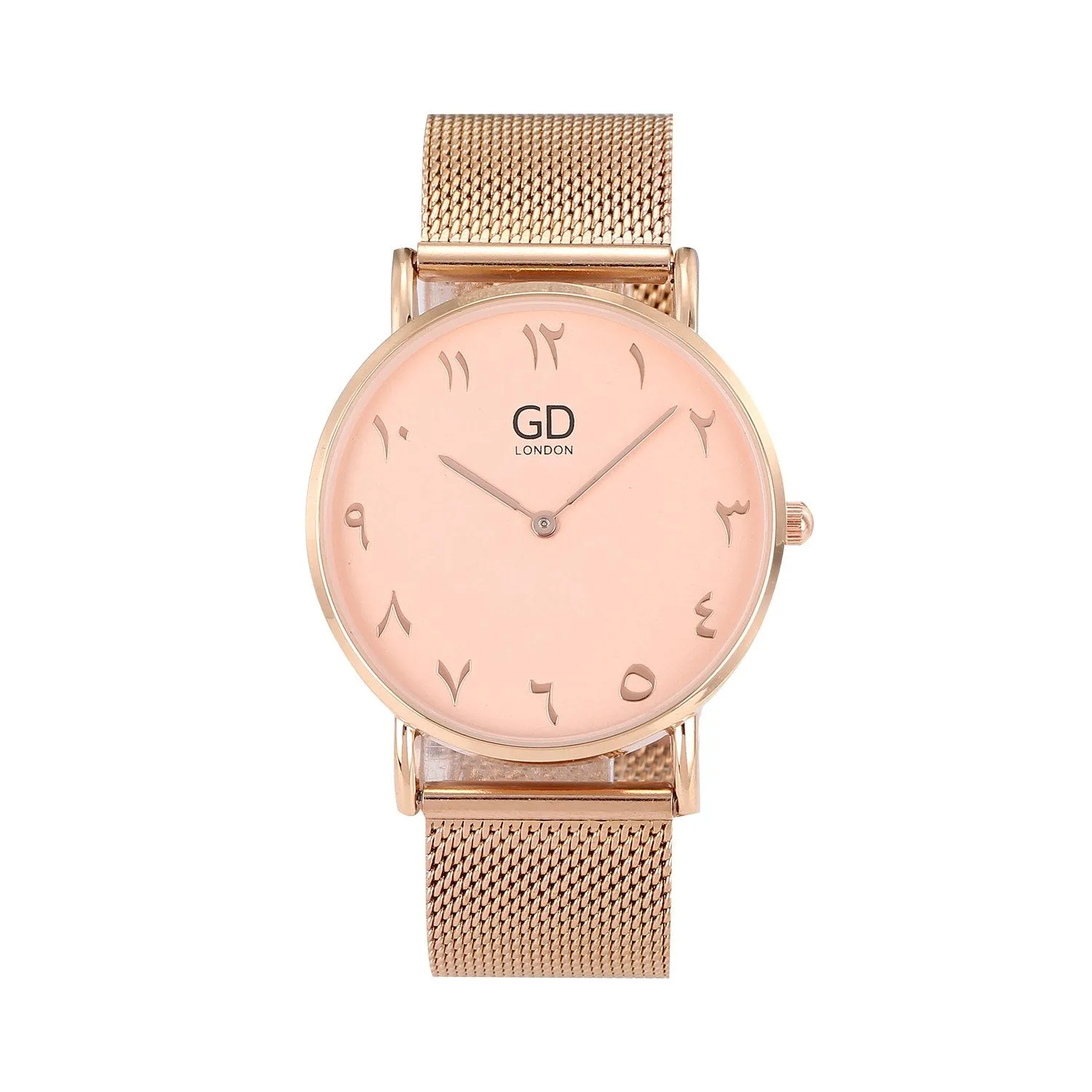 Minimalist Rose Gold Arabic Dial Watch | Unisex