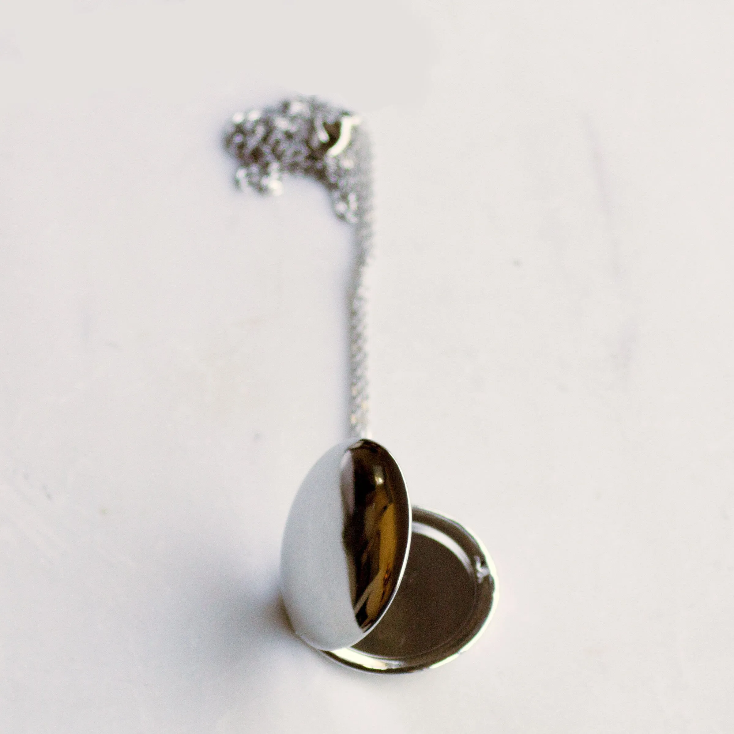 Modern Silver Locket