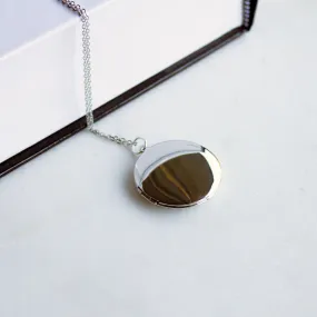 Modern Silver Locket