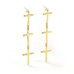 Moses Erimish Cross Earrings