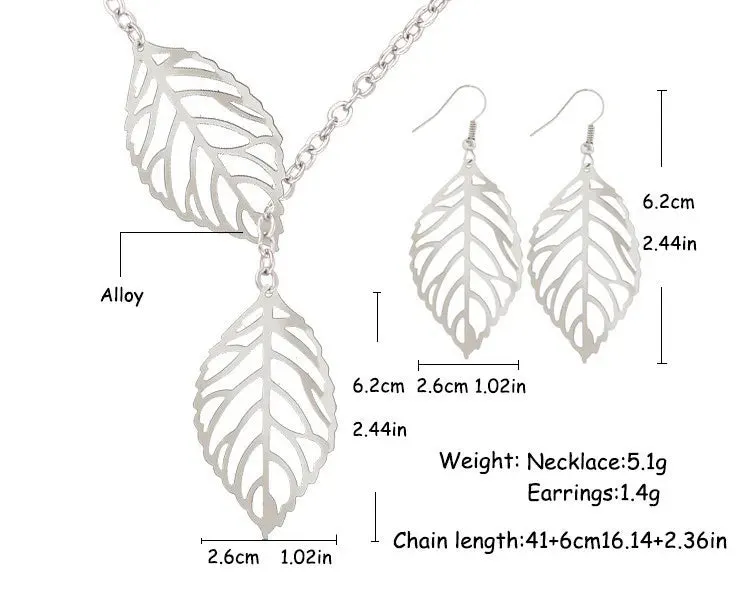 New Fashion Retro Charm Bohemian Noble Hollow Leaves Pendant Earrings For Women Jewelry Accessories Wholesale Crystal Earrings