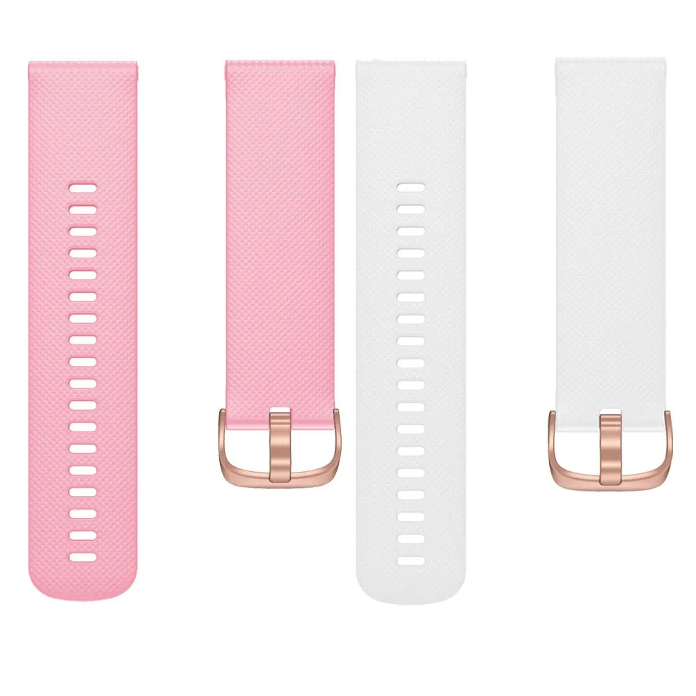 Olympic 22mm Range compatible Silicone Watch Straps with Rose Gold Buckles